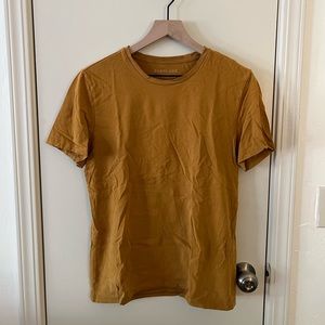 COPY - Everlane Men’s Cotton Crew Tee, Mustard Yellow tee, S